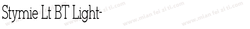 Stymie Lt BT Light字体转换